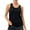 Black, variant on Womens Tank Tops Vertical Ribbed Racerback Camisole U Neck Loose Flowy Breathable Quick Drying Gym Workout Athletic Yoga Top Casual Outdoor,Orange,M