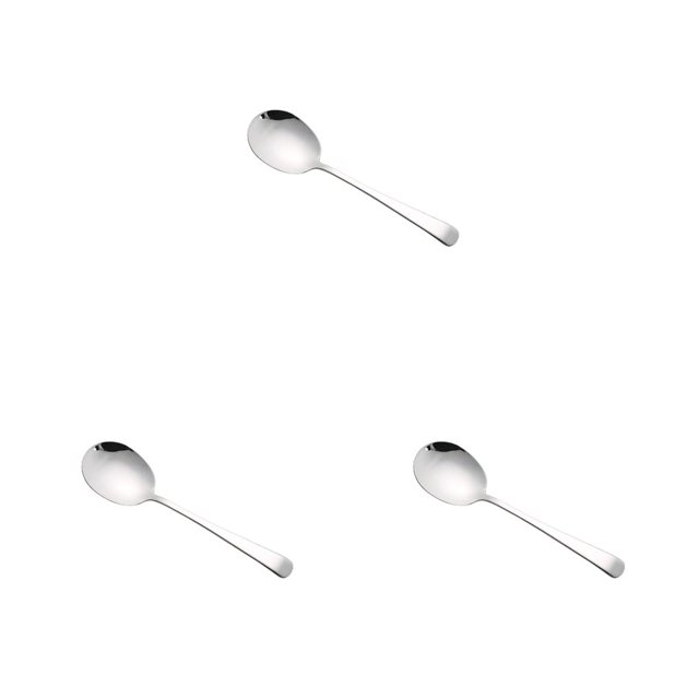 Bearachild Cucharas de café y té de acero inoxidable con mango largo, cuchara para postre de arroz, utensilios de cocina, cubiertos, de Type1 NO1