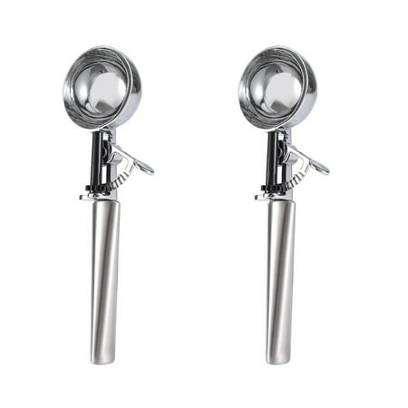 

Ice Cream Scoop Melon Baller Stainless Steel Serving Spoons Garnish Tools 2 Pieces