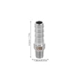 thumbnail image 2 of WEUVEB 2Ud Conectores De Manguera De Acero Inoxidable Para Gas Y Agua Con Rosca Npt Para Tubería, 2 of 8