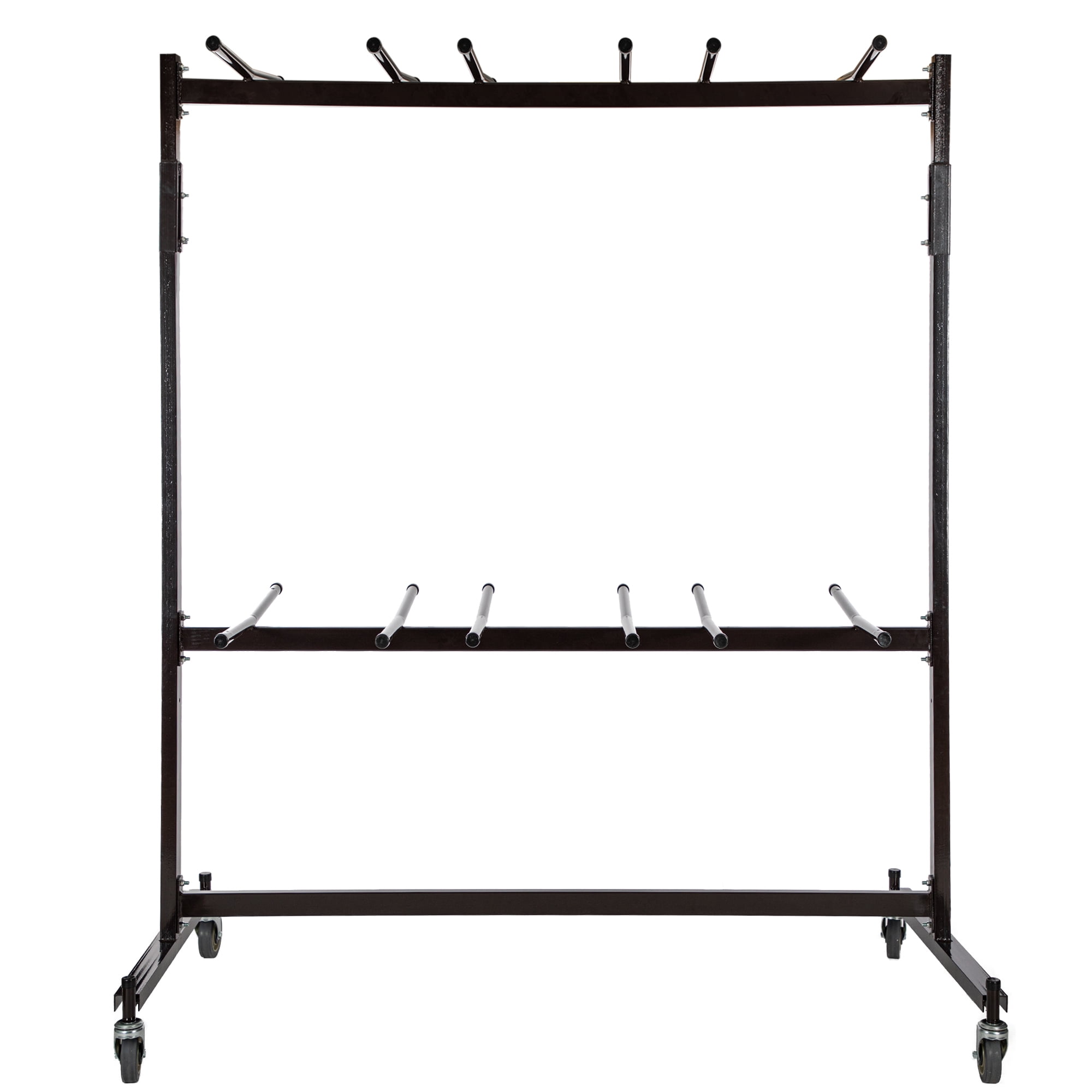 Hampden Furnishings Julian High-Back Chair Hanging Cart, Brown Steel, Closet Organizer