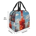thumbnail image 3 of Lsque Tomato Field Bottle Pattern Lunch Bag Women/Men Insulated Lunch Box,Small Leakproof Cooler Food Lunch Containers Reusable High Capacity Lunch Tote Bags, 3 of 6