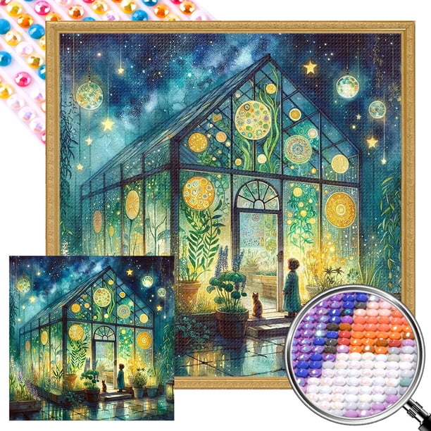 5D DIY Taladro Parcial AB Diamante Pintura Habitación Kit Arte 45x45cm