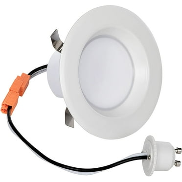3-Inch LED Downlight Retrofit, GU10 Base, 8-Watt (50W) Cool White 4000K, LED Retrofit Recessed Lighting Fixture, 560 Lumens, Dimmable, ETL-Listed