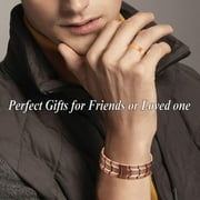 Wollet 3X Copper Bracelet for Men 99.9% Solid Pure Copper Gift