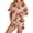 Beige, variant on Halloween Pajamas Women Short Sleeve Shirt Shorts Stylish Comfy Relaxed 2 Piece Short Pajama Set for Women Beige L