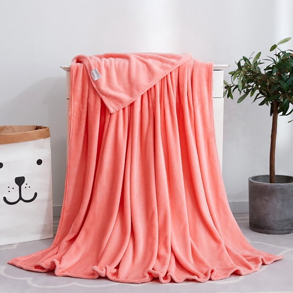 EGNMCR Solid Color Blanket Coral Fleece Blanket Fleece Gift Yoga Cover Blanket French Fleece Blanket A blanket