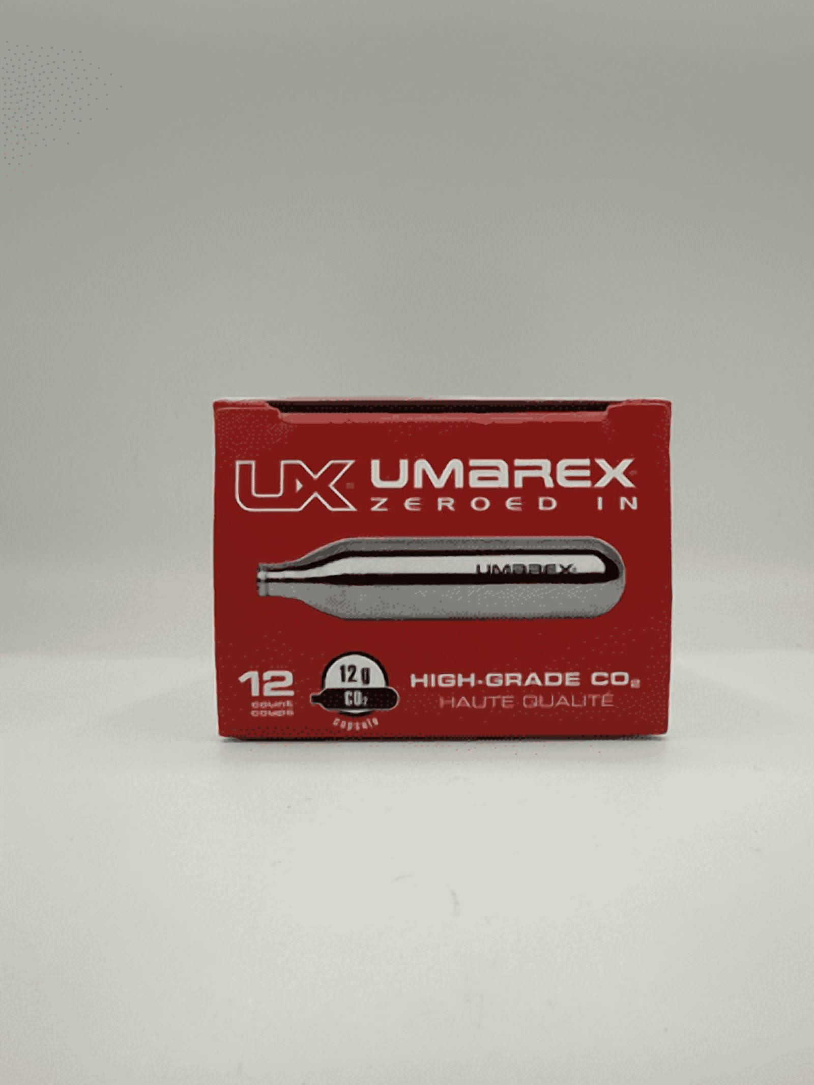 Umarex 12 Gram Non-Threaded CO2 Cartridges, Silver, 12 Pack