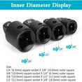 thumbnail image 4 of Socket Adapter Bit Set, Hex Shank Drill Adapters, 12 Pieces, 4 of 5