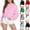 Pink, variant on Spazoro Toddler Girls Loose Sweatshirts, Long Sleeve Comfy Solid Warm Sport Soft Pullover for Kids Girls Pink Size 5 T