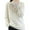 White, variant on Fiaer Sweaters for Women Crew Neck Long Sleeve Trendy Solid Plus Size Loose Fit Warm Knit Tops White XL