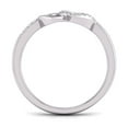 thumbnail image 2 of TimeLe$$ Classics Double Heart Natural Diamond Ring in 10K White Gold (Ring Size 8), 2 of 6