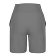 thumbnail image 6 of Plebaso Women's High Waisted Yoga Shorts with Pockets Loose Stretch Athletic Workout Shorts for Running, 6 of 7
