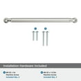 thumbnail image 4 of Amerock Cowrie 7-9/16 inch (192mm) Center-to-Center Polished Nickel Cabinet Pull, 4 of 6