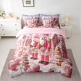 thumbnail image 2 of Homewish Kids Children Merry Christmas Twin Bedding Sets 7-Piece,Xmas Nutcracker Bedding Comforter Set Microfiber,Happy New Year Breathable Sheet Sets,Lightweight Room Decor,Reversible, 2 of 8