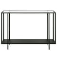 thumbnail image 2 of Evelyn&Zoe Vireo 42" Wide Rectangular Console Table with Metal Shelf, Blackened Bronze, 2 of 8