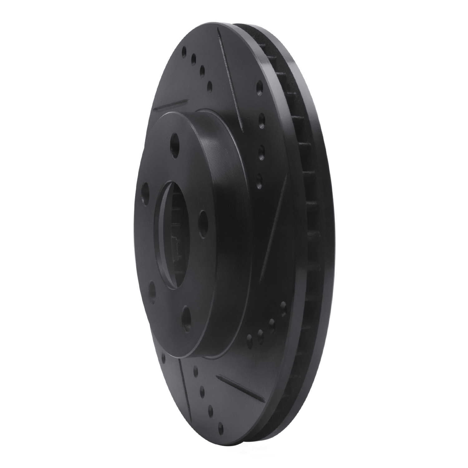 Dynamic Friction Company 633-47028R DFC Brake Rotor - Drilled And Slotted - Black