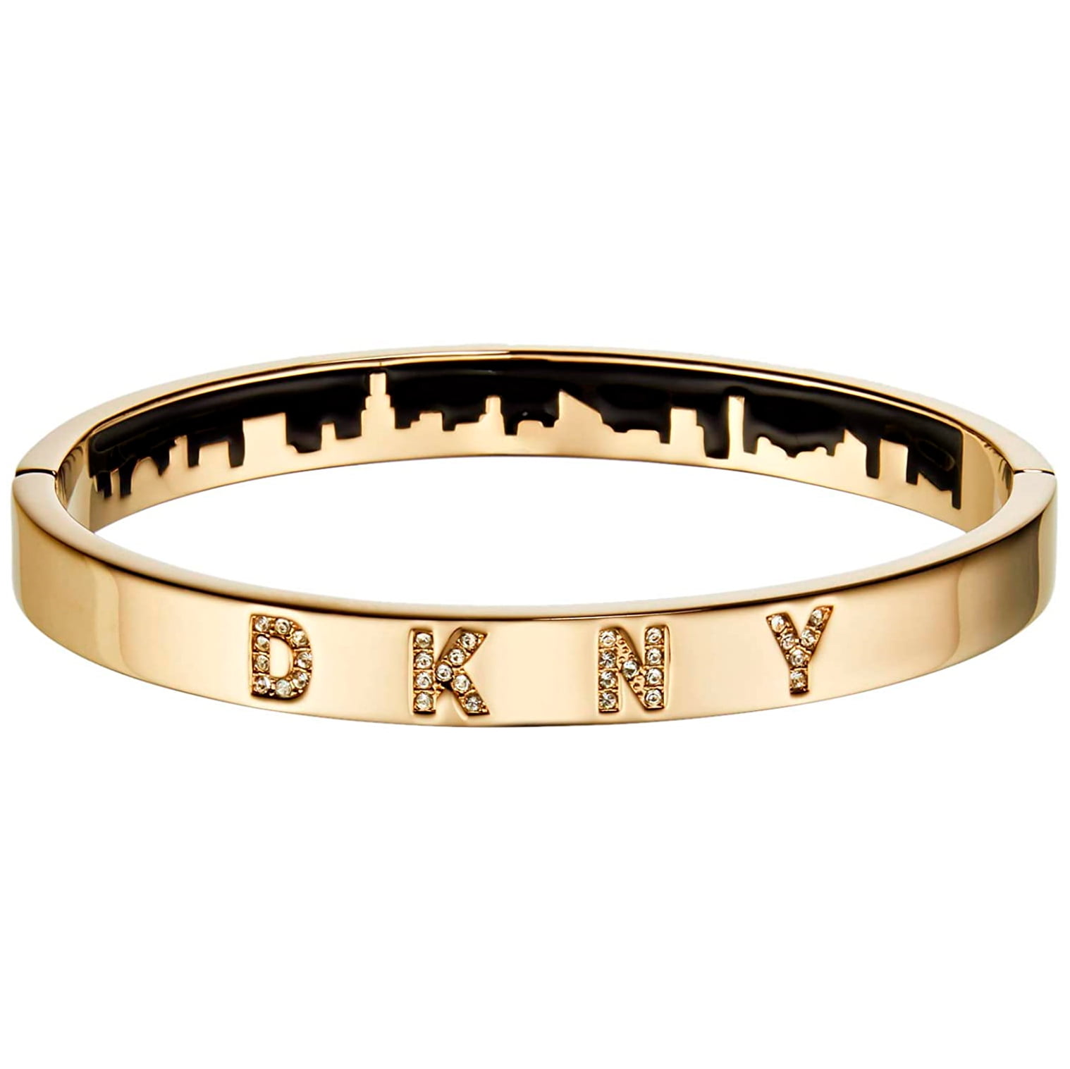 DKNY Donna Karan Bracelet Small Pave Lock with Swarovski® Crystal :  Amazon.co.uk: Fashion