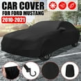 thumbnail image 6 of Stretch Satin Car Cover for Ford Mustang GT 2010-2021, Outdoor Car Cover All Weather Waterproof Dustproof Breathable Luxurious Soft for Underground Garage, for Car Length 181-195inch, 6 of 10