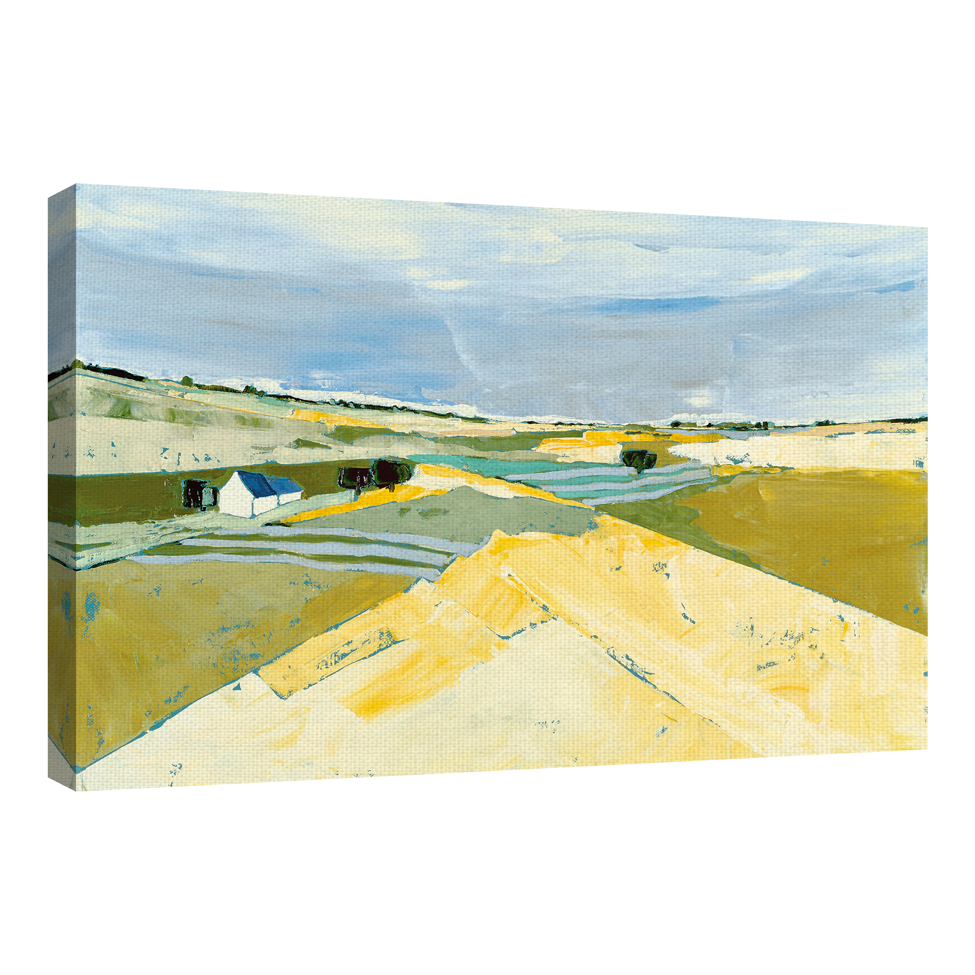 Masterpiece Art Gallery Campagne en Anjou Un Rural Landscape By Vilbo Canvas Art Print 24" x 36"
