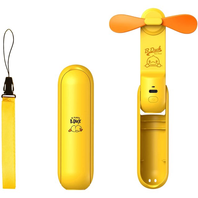 Mini ventilador de mano, ventilador portátil de mano, ventilador de bolsillo recargable con 2000 mAh