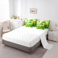 thumbnail image 5 of jejeloiu St.Patrick Day 7-Piece Twin Bedding Sets,Lucky Clover Leaf Bedding Comforter Set,Green Gold Sheet Sets For Girls Kids,Super Cozy Room Decor Reversible, 5 of 8