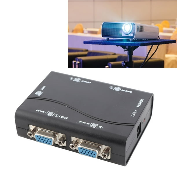 Distribuidor de video de 4 puertos, ESB con una Distancia de 40 m de distancia vga divisor enchufe and play 1920x1440 para tv para la computadora portátil