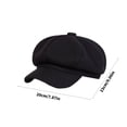 thumbnail image 3 of Women's Cotton Cabbie Hat Warm Adjustable Octagonal Cap for Winter Outdoor Casual Daily Wear Soft Headwear, 3 of 8