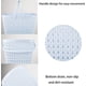 thumbnail image 5 of Cesta de ducha portátil de plástico con asa para baño, dormitorio universitario, despensa, cocina, 10.2 x 7.1 x 7.1 pulgadas, azul, verde, rosa Fokelyi WMSS-77-1, 5 of 7