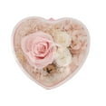 thumbnail image 2 of Joyero con forma de corazón para bodas, con flores preservadas, para collares y anillos, organizador para mujeres y niñas, color rosa, 2 of 14