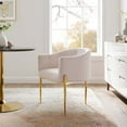 thumbnail image 1 of Modway Savour Tufted Performance Velvet Accent Chair, Pink, 1 of 9