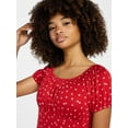 thumbnail image 4 of Weekend Academy Girls Knit Puff Sleeve Peasant Dress, Sizes 4-18, 4 of 5