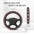 thumbnail image 3 of Uemuo Red Mushrooms Printed Car Elastic Steering Wheel Cover - Universal Car Accessory for Diverse Cars Anti-Slip, and Comfortable- 15", 3 of 8