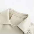 thumbnail image 6 of Womens Cardigan Jacket Coats Winter Fall High-quality Zipper Leather Soft Motorcycle Leather Casual Tops, 6 of 8