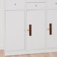 thumbnail image 5 of LABELEPH 1Pcs Wardrobe Handles Walnut Wood and Brass Modern Minimalist, 5 of 8