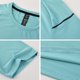 thumbnail image 5 of Ceisia Men's Slim Fit Short Sleeve Crew Neck Tee Solid Color Reflective Performance Sports Top Light Blue XXXL Gifts, 5 of 8