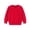 Red, variant on FAIWAD Kids Cotton Sweatshirt Boy Girl Basic Plain Sweatshirt Thin Long Sleeve Crewneck Pullover Tops