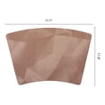 thumbnail image 6 of Placemats Set of 4 Wedge Placemats for Kitchen Dining Table Decor Washable Heat Resistant Table Place Mats Khaki 17.7x11.8inch, 6 of 6