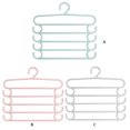 thumbnail image 4 of Monstrate Percha para pantalones, multicapa, tipo S, pantalones vaqueros, estante para colgar, organizador de armario de plástico, verde Almacenamiento y organización del hogar Gris, 4 of 6