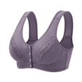 thumbnail image 1 of CHUANK Bra Women Wireless Front Close Bra T Back Plus Size Seamless Unlined Bra For Large Bust Ladies Bralette, 1 of 2