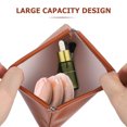 thumbnail image 2 of RUNROTOO 4Ud Bolsas Cosméticas Pequeñas Para Bolsos En PU Con Y Cierre A Presión Marrón, 2 of 7
