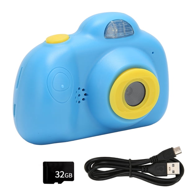 Cámara selfie para niños Cámara de juguete digital recargable para niños de 2,4 pulgadas con tarjeta de almacenamiento para niños de 3 a 12 años Azul