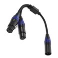 thumbnail image 2 of Xlr Splitter Male To Double Female Xlr Patch Cable 3 Pin Microphone Cable, 2 of 3