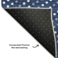 thumbnail image 5 of Addison Rugs Mayfield Premium Machine Washable Transitional Circles Navy Rectangle Rug, 9' x 12', 5 of 6