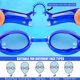 thumbnail image 5 of gafas de natación para niños, gafas de natación antivaho, gafas de buceo, gafas de natación para niños ajustables con tapones para los oídos, funda para gafas para niños y niñas (rosa y azul) ACTIVE Biensenido a ACTIVE, 5 of 5