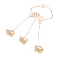 thumbnail image 1 of Cadena Mujer Arnés de mano de mariposa Esbón de cadena escvo Sunnimix pulsera anillo, 1 of 4