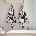 thumbnail image 4 of SKYSONIC 2 Pack Panda Eucalyptus Hand Towels, Ultra Soft and Absorbent, Cute Animals Decorative Fingertip Towel for Home, Bathroom, Kitchen, 28.3"x14.4", 4 of 5