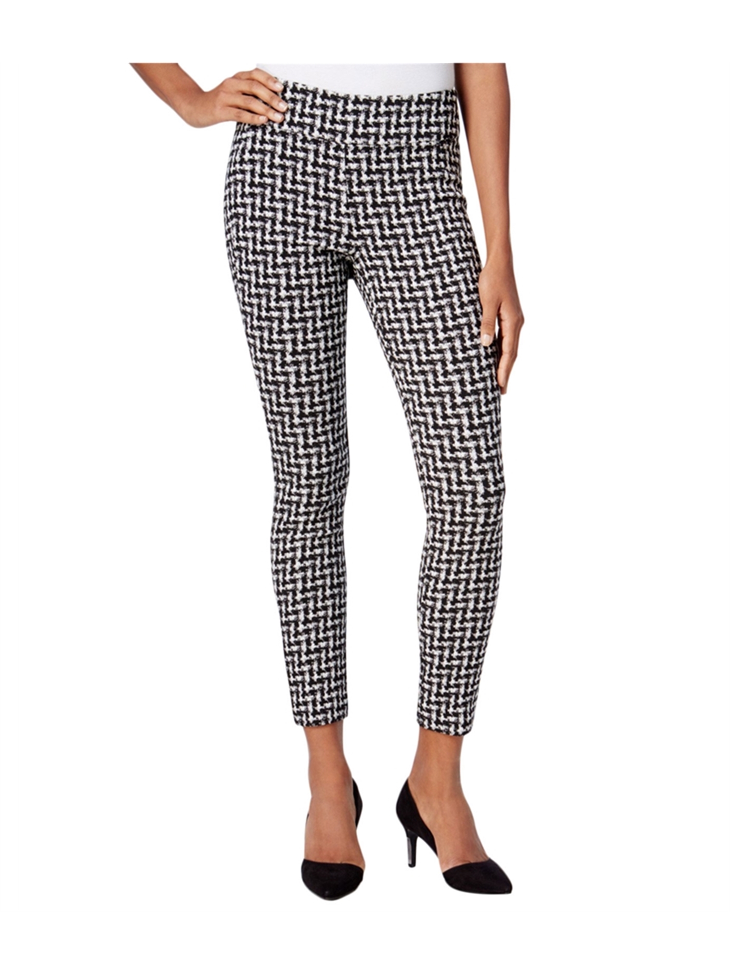 womens skinny checkered trousers