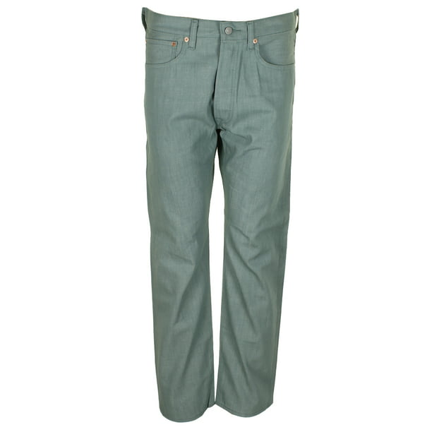 Levi's Men's 501 Original Shrink to Fit Button Fly Jeans Tr Green 2230  38X30 