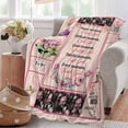 thumbnail image 6 of Christian Prayer Gift Blanket Religious Spiritual Throw Blanket Ultra Soft Cozy Fleece Flower Bible Verse Gift Fuzzy Plush Bedding Blankets for Kids Teens Adults Girls Boys Women Men 60"x50", 6 of 6